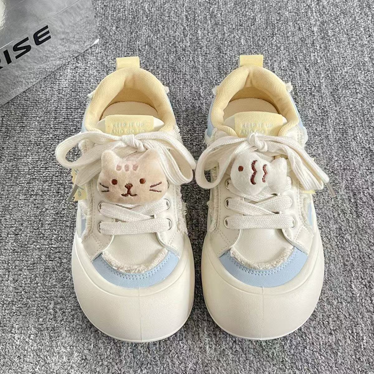 Damen Sneakers mit verspieltem Tiermotiv und gepolsterter Sohle R&B
