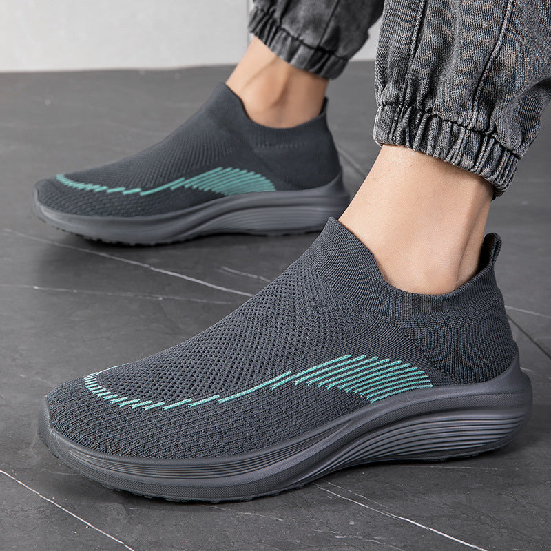 Damen Komfortable Slip-On Laufschuhe mit elastischem Mesh-Obermaterial R&B