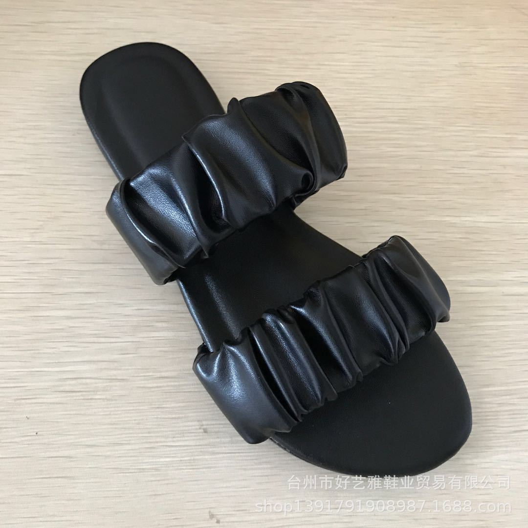 Damen komfortable Riemchensandalen mit elegantem Rüschendesign R&B