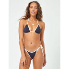 Damen Triangel-Bikini mit verstellbaren Trägern und charmantem Knoten R&B