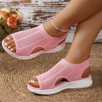 Damen atmungsaktive Badeschuhe mit rutschfester Sohle und elastischem Knöchelansatz R&B