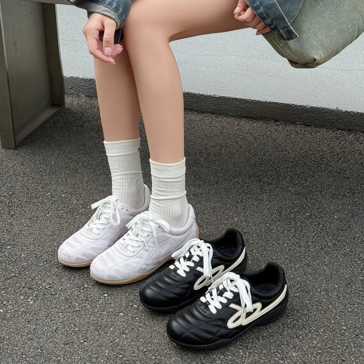 Damen sportliche Freizeitschuhe mit glattem Obermaterial und sportlichem Design R&B