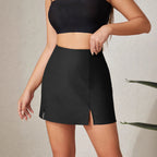 Damen Designer Minirock mit seitlichen Schlitzen R&B