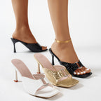 Damen Edle Slingback-Heels aus Glattleder R&B