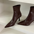 Damen Stiefeletten aus hochwertigem Leder mit elegantem Spitzenabsatz R&B