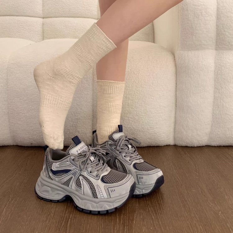 Damen Sportliche Laufschuhe mit atmungsaktivem Mesh-Obermaterial und gepolsterter Sohle R&B