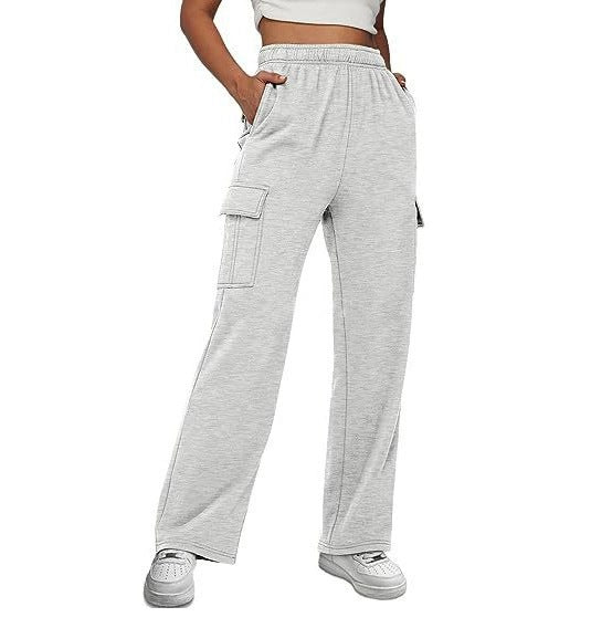 Damen Cargo-Hose mit weitem Bein und praktischen Seitentaschen R&B