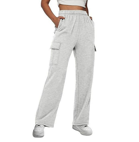 Damen Cargo-Hose mit weitem Bein und praktischen Seitentaschen R&B