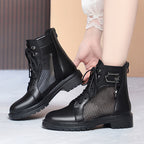 Damen Stiefeletten mit luftiger Netzstruktur und trendigem Design R&B