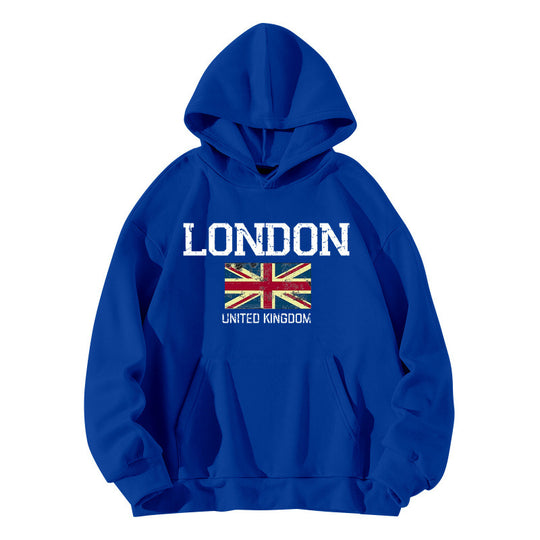 Damen Kapuzenpullover im urbanen London-Style mit Kängurutasche und gemütlichem Schnitt R&B