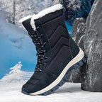 Damen Winterstiefel mit rutschfester Sohle und isolierendem Innenfutter R&B