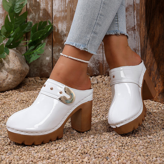 Damen Hochwertige Clogs mit Holzsohle R&B