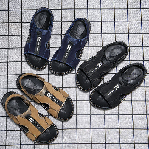 Herren Komfortable und stylische Freizeitsandalen mit verstellbarem Riemen R&B
