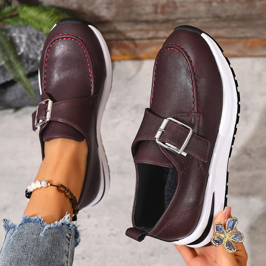Damen Sportliche Mokassins mit modischem Schnallen-Detail R&B