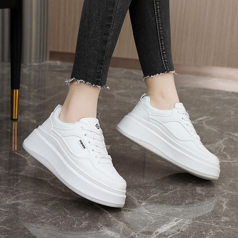 Damen Modische Plateau-Sneaker mit atmungsaktivem Obermaterial und gepolsterter Innensohle R&B