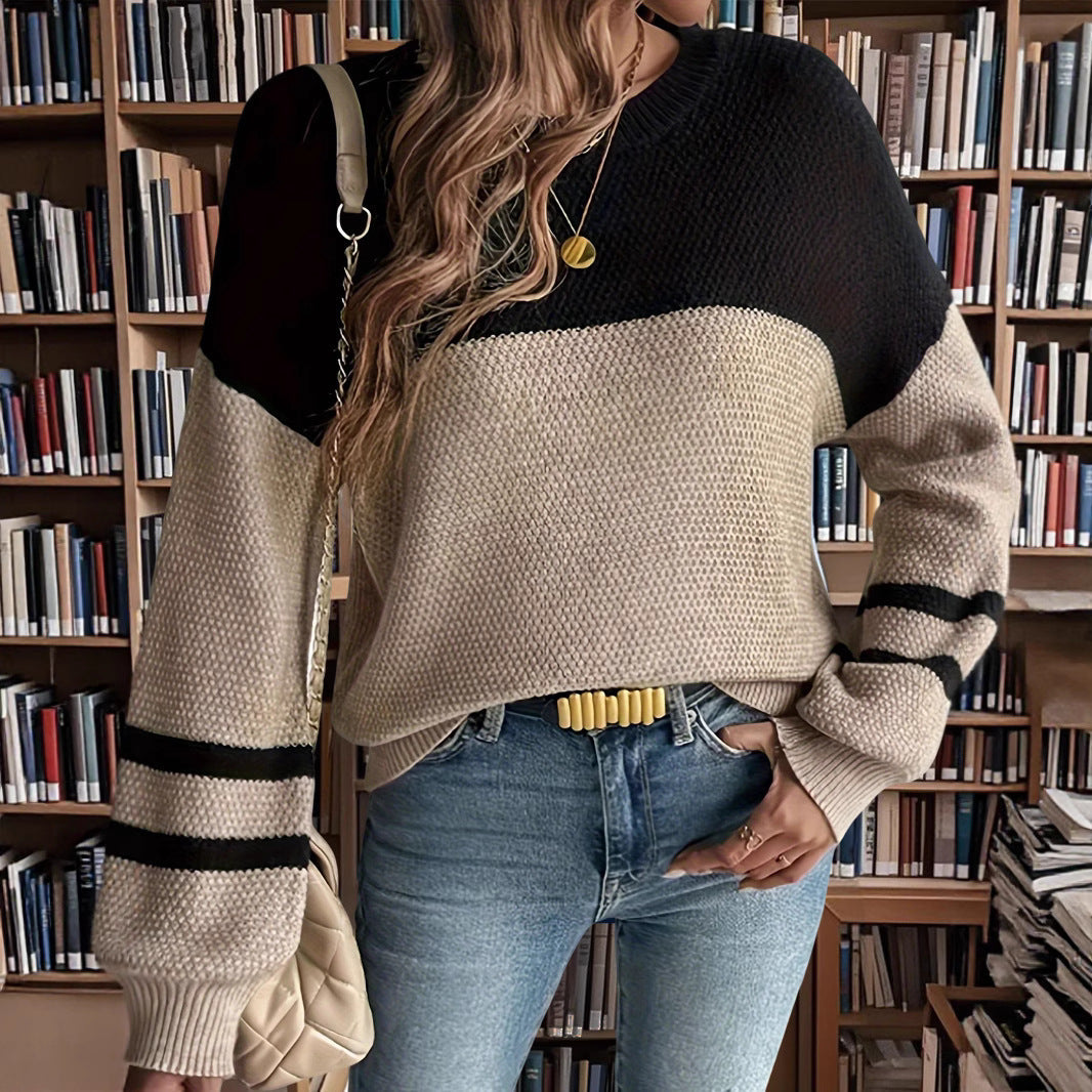 Damen hochwertiger, gestrickter Pullover R&B