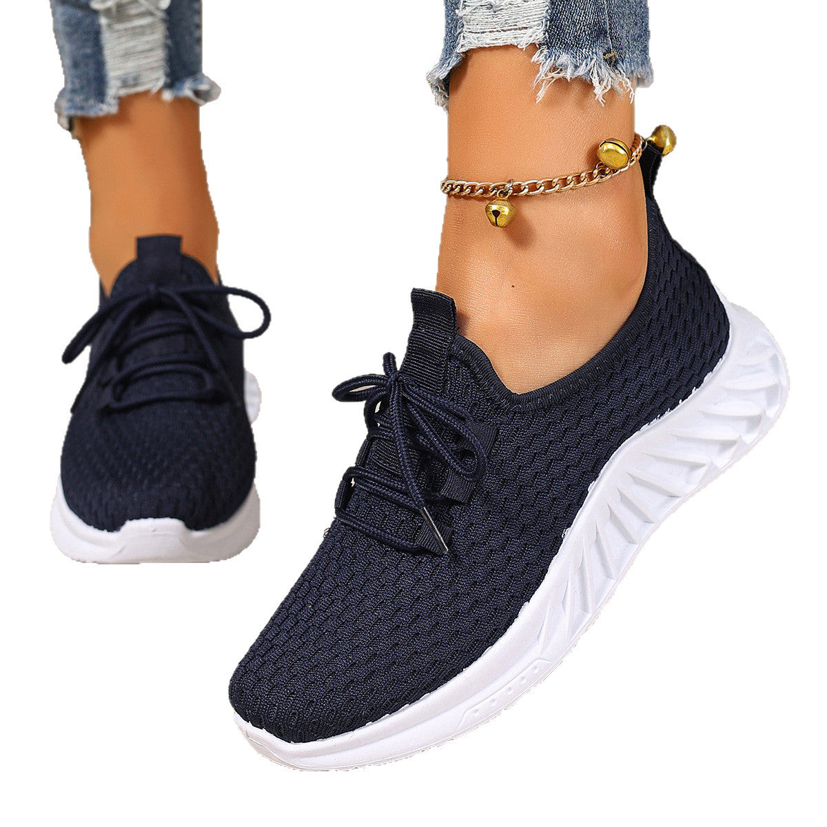 Damen Sportliche Atmungsaktive Sneakers mit flexiblem Sohlenkonzept R&B