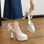 Damen High Heel Schuhe mit eleganter Schleifenverzierung R&B