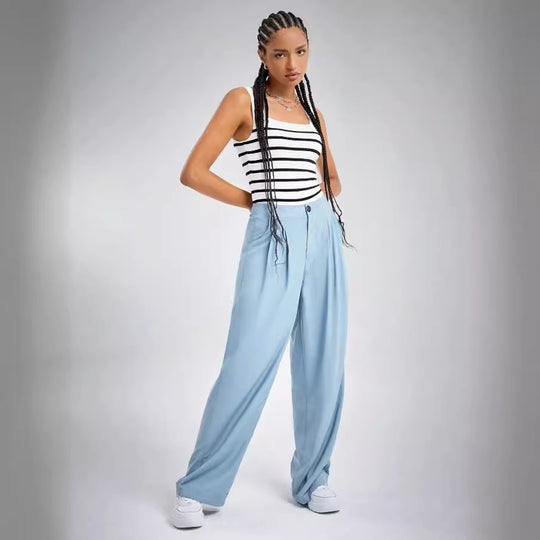 Damen gestreifter Baumwollbody R&B