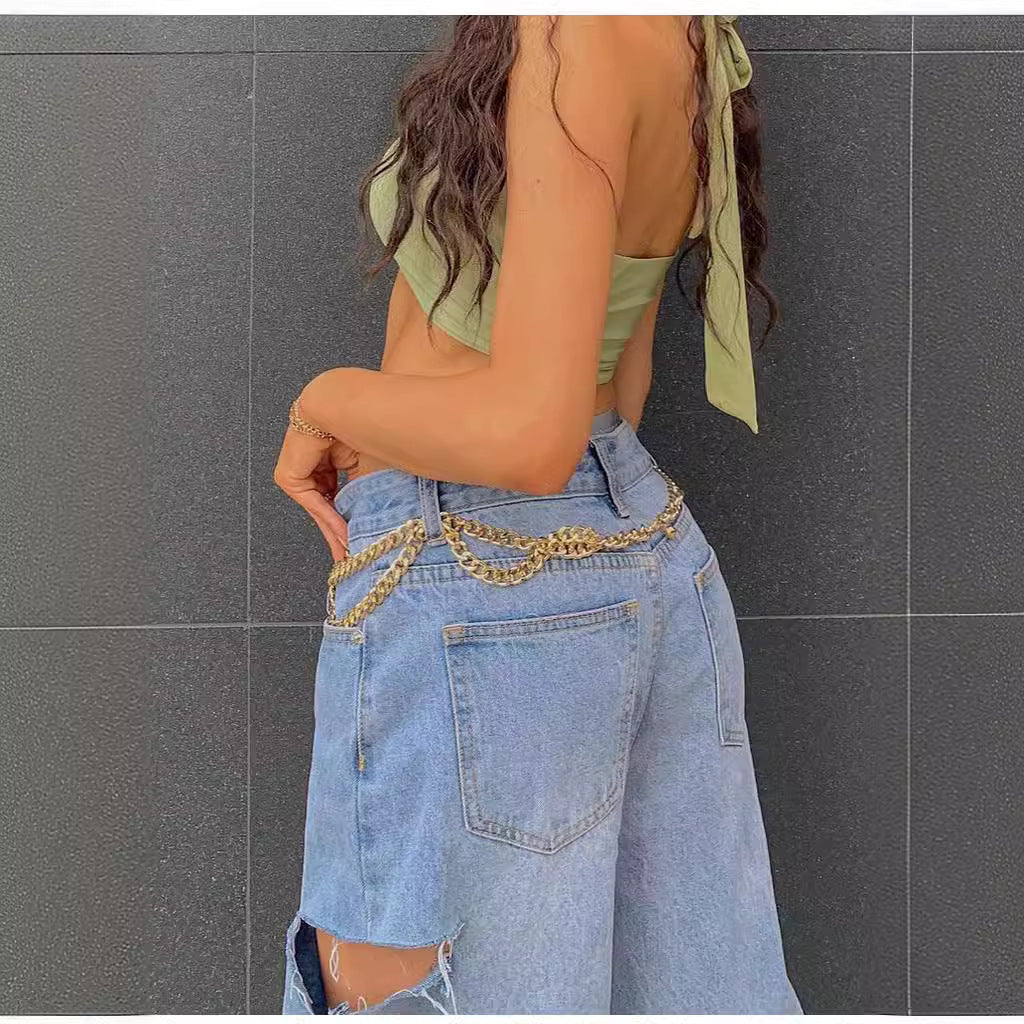 Damen Weit geschnittene Jeans im lässigen Stil