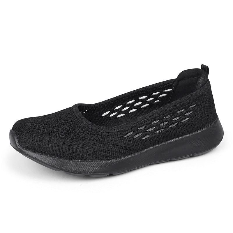 Damen Atmungsaktive Slip-On Freizeitschuhe mit elastischer Sohle R&B