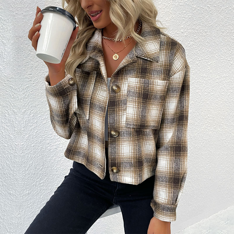 Damen Hochwertige Flanelljacke im zeitlosen Karomuster R&B