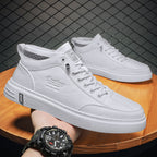 Damen Hohe Sneakers aus langlR&Bigem Kunstleder mit elastischem Kragen R&B