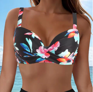 Damen Elegantes Bikinioberteil mit Wickeldesign R&B