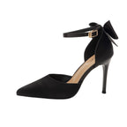 Damen schicke High Heels mit dekorativem Schleifenverschluss