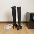 R&B | Über-die-Knie-Stiefel mit Blockabsatz