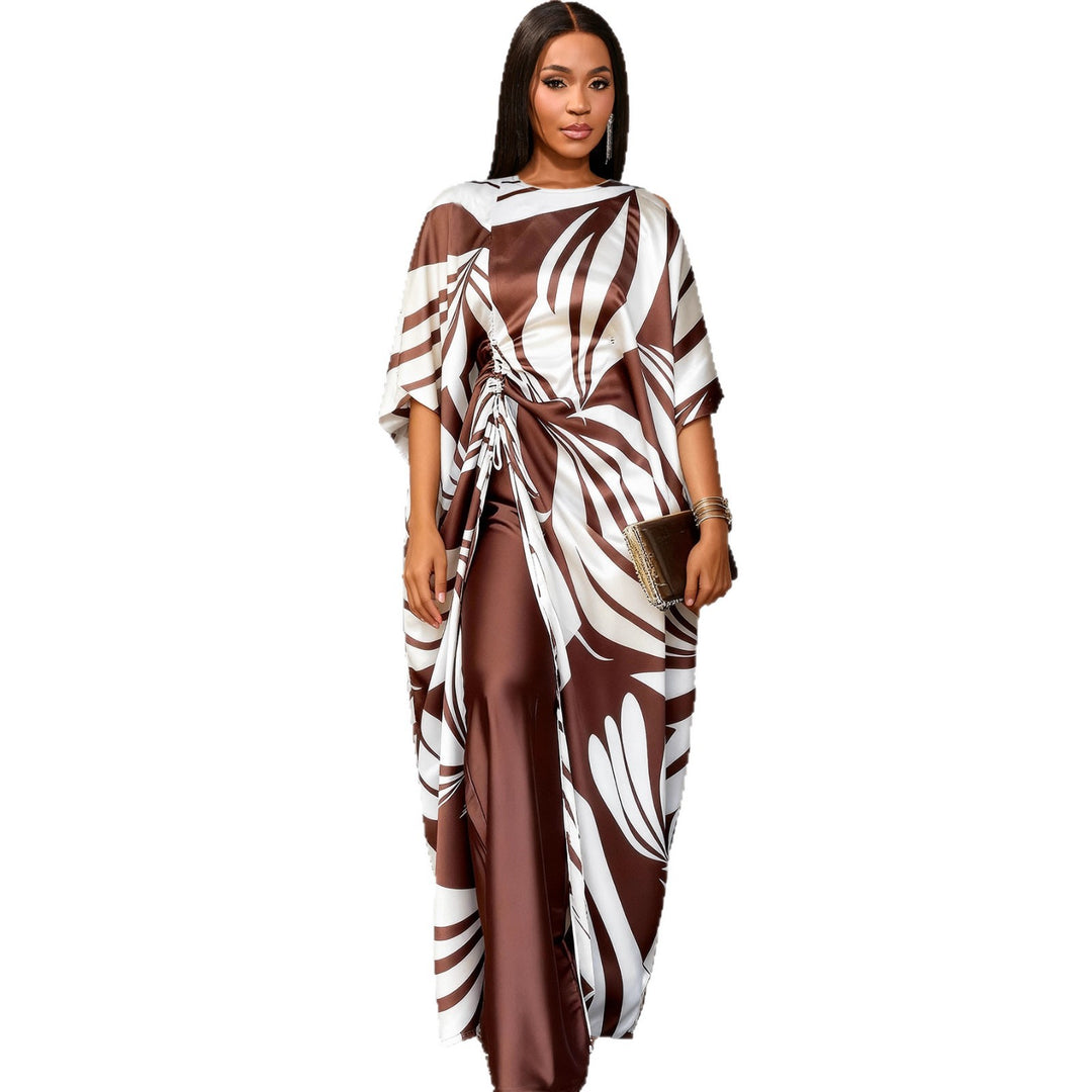 Damen luxuriöser Kaftan mit auffälligem Muster R&B