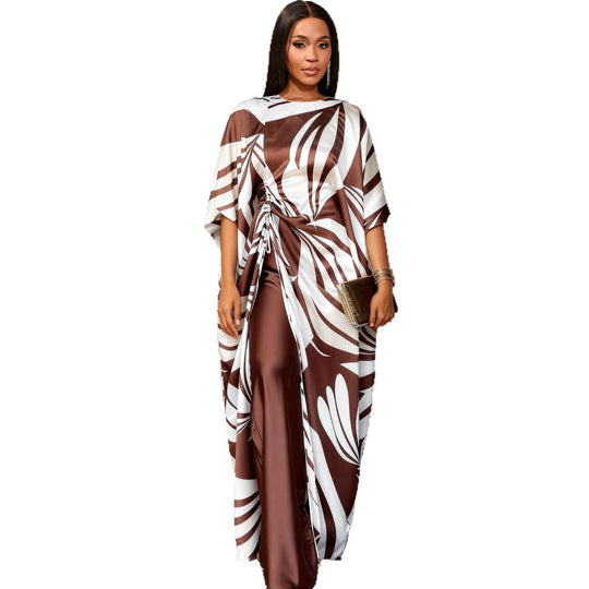 Damen luxuriöser Kaftan mit auffälligem Muster R&B