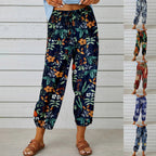 Damen Elegante Sommerhose mit floralem Muster und lockerem Schnitt R&B