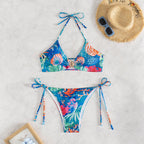 Damen Triangel-Bikini mit dekorativen Muschel-Details R&B