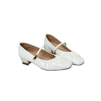 Damen elegante Ballerinas mit dekorativem Riemen und hohem Glanzfinish R&B