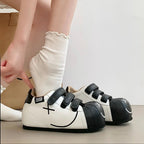 Damen Sneakers mit praktischem Klettverschluss und verspieltem Design