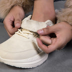 Damen Komfortable Sneaker mit warmem Innenfutter und rutschfester Sohle