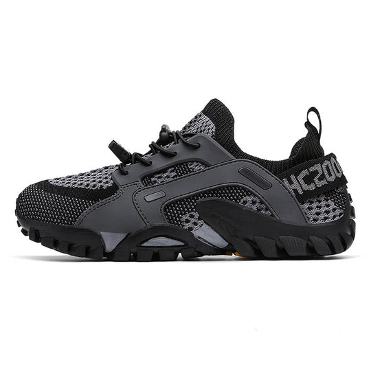 Damen Sportliche Freizeit-Sneaker mit atmungsaktivem Netzmaterial und rutschfester Sohle R&B