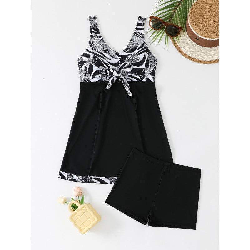 Damen Sportliches Strandkleid mit integrierten Shorts R&B