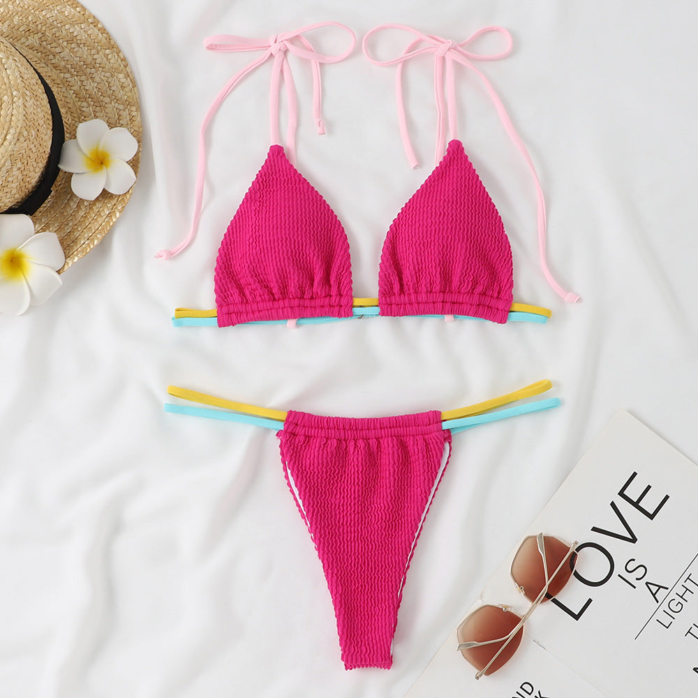 Damen Bikini-Set mit verstellbaren Trägern und kombiniertem Gummibund R&B