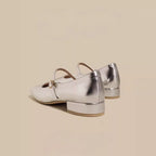 Damen elegante Ballerinas mit dekorativer Schnalle R&B