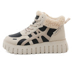 Damen High-Top Sneakers mit kuscheligem Innenfutter und robustem Sohlenprofil R&B