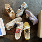 Damen sportliche Sneaker mit atmungsaktivem Obermaterial und modischem Schnürsystem R&B