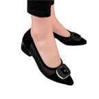 Damen Elegante Kitten Heels mit transparentem Obermaterial und modischem Schmuckdetail R&B