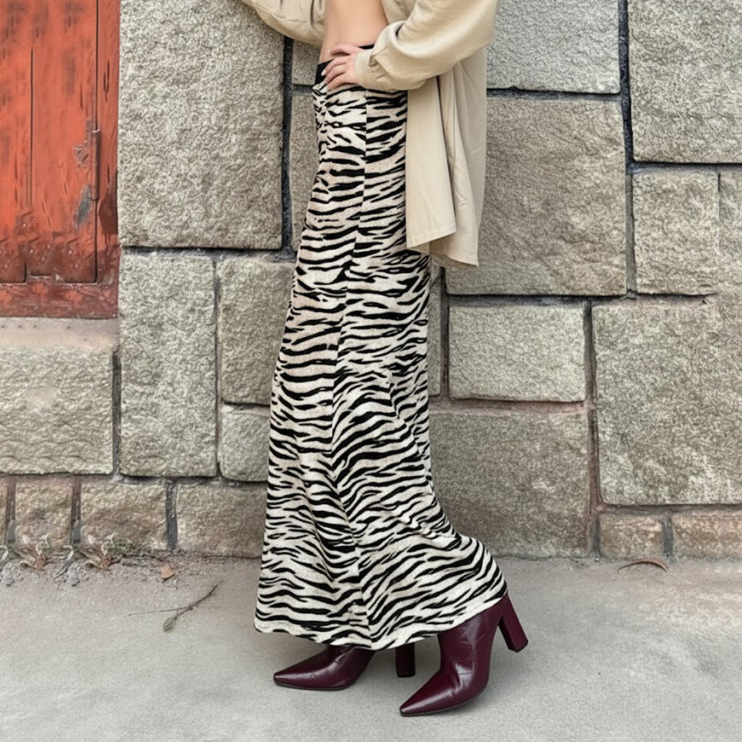 Damen Schicker Maxi-Rock mit Rüschendetails und floralen Mustern R&B