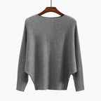 Damen Oversized Strickpullover mit raffiniertem Rippdesign und weitem Schnitt R&B