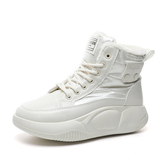 Damen Winterliche Schnürstiefel mit kuscheligem Innenfutter und rutschfester Laufsohle R&B