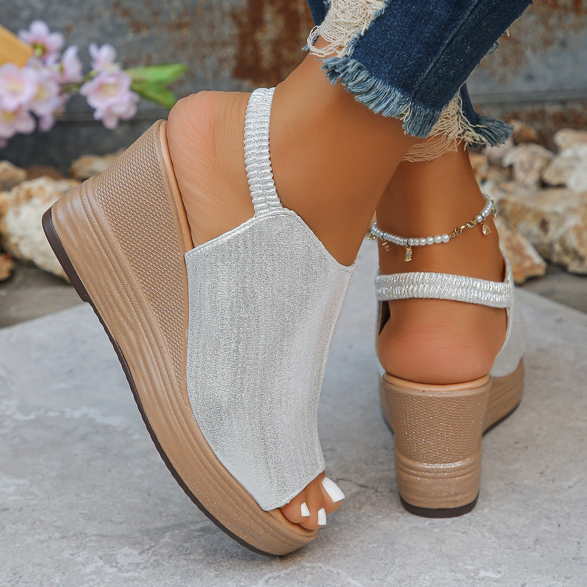Damen Keil-Sandalen