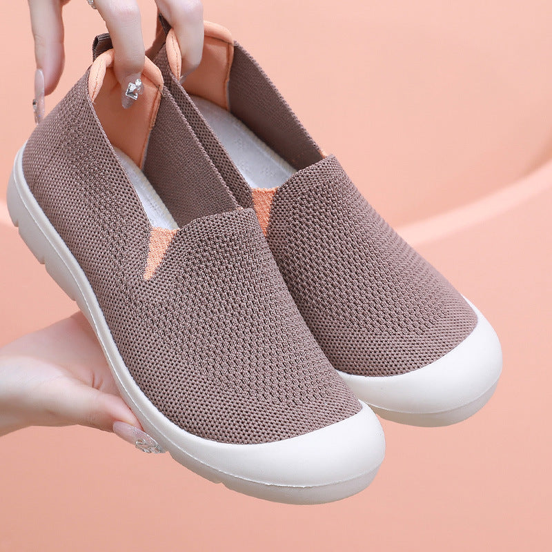 Damen Atmungsaktive Slip-On Sneakers mit flexiblem Einsatz R&B