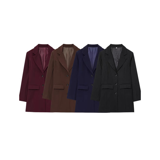 Damen eleganter Blazer mit tailliertem Schnitt R&B